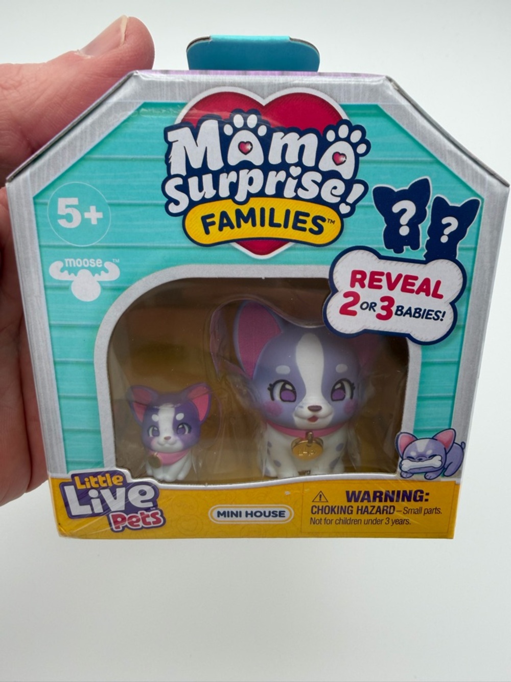 Mama Surprise Frenchie Families Purple Dog Playset